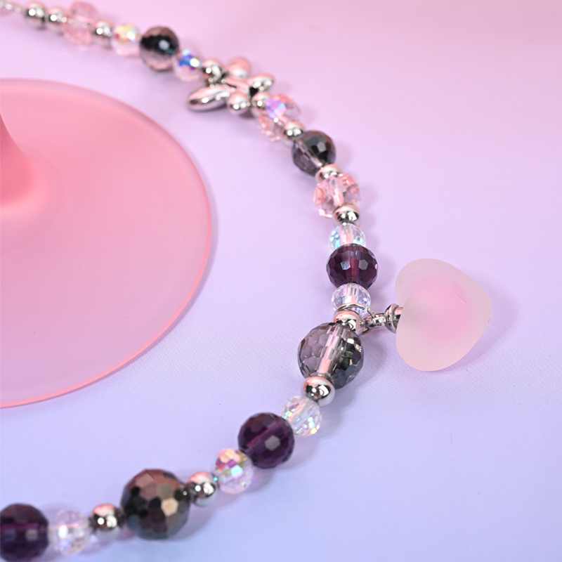 Pink crystal obsidian MAB084-C