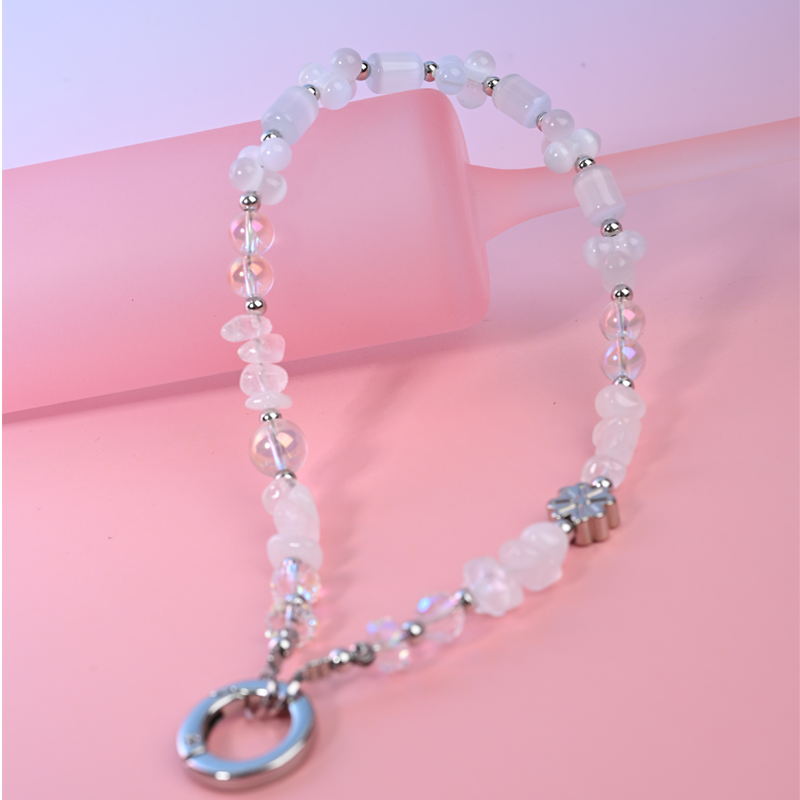 Gray white cat eye natural stone MAB036-E
