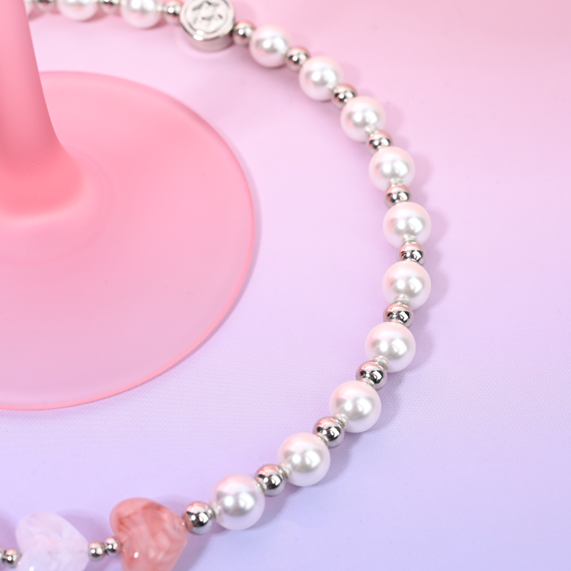 Pink and white heart	MAB088-B