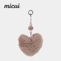 Khaki heart-shaped bag hanging MAB100-I