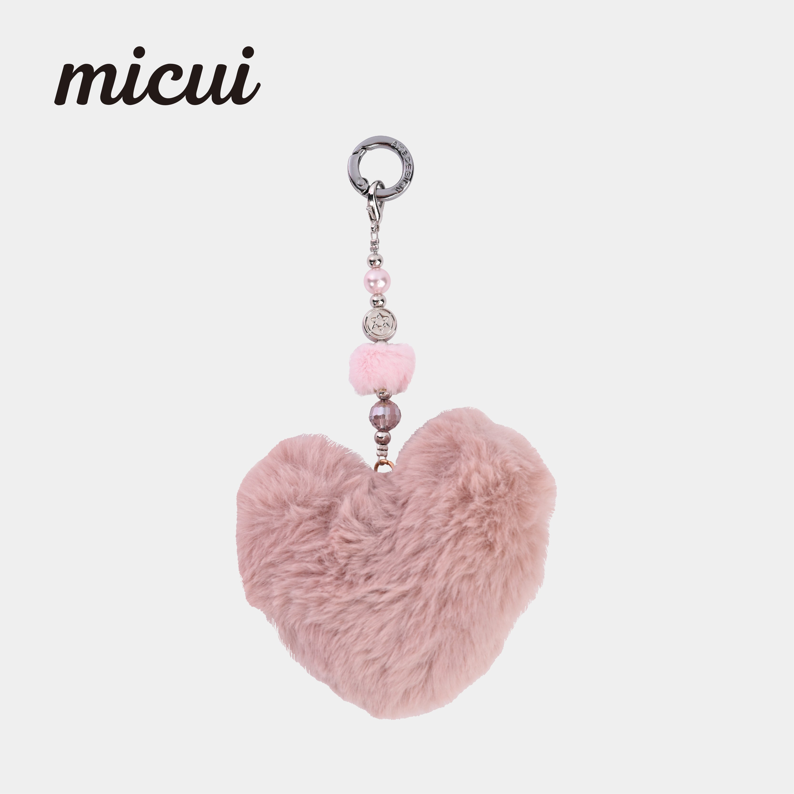 Pink heart-shaped bag hanging MAB103-I