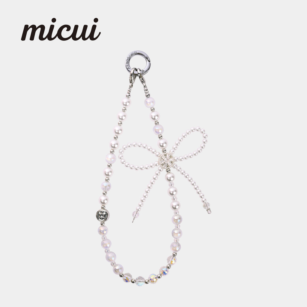 White bow bracelet MAB099-E