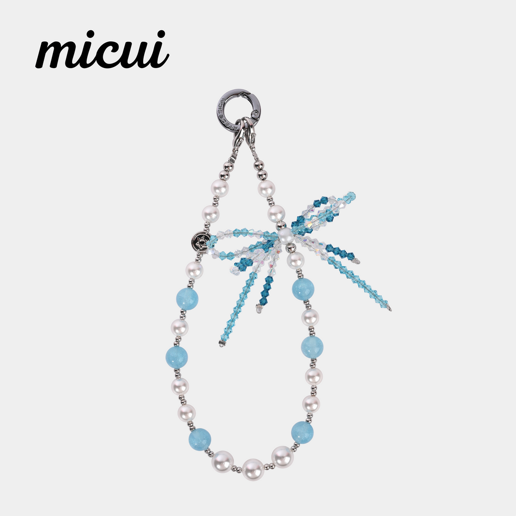 Lake Blue Sparkling Butterfly Knot MAB115-F