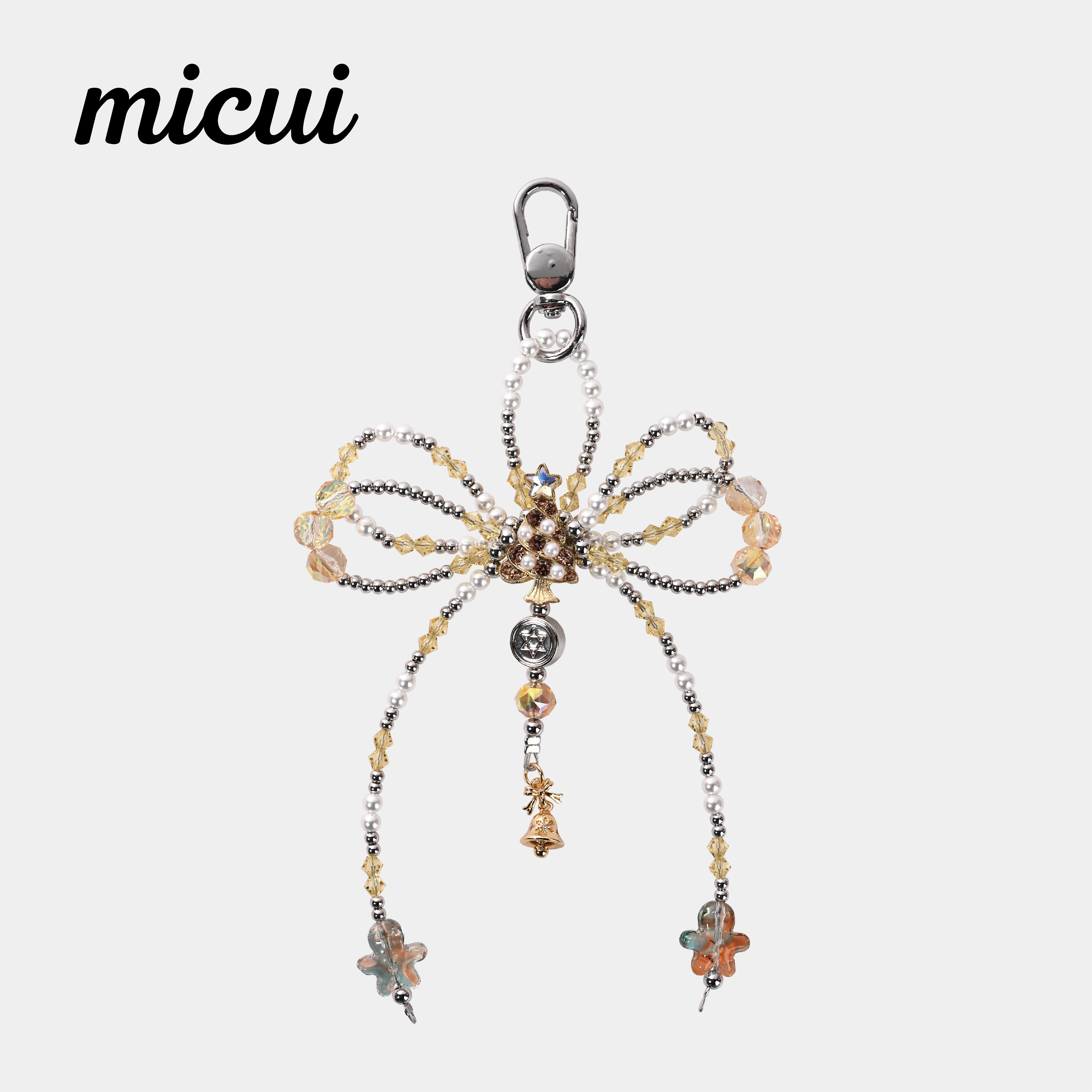 Silver Christmas style bag hanging MAB139-G