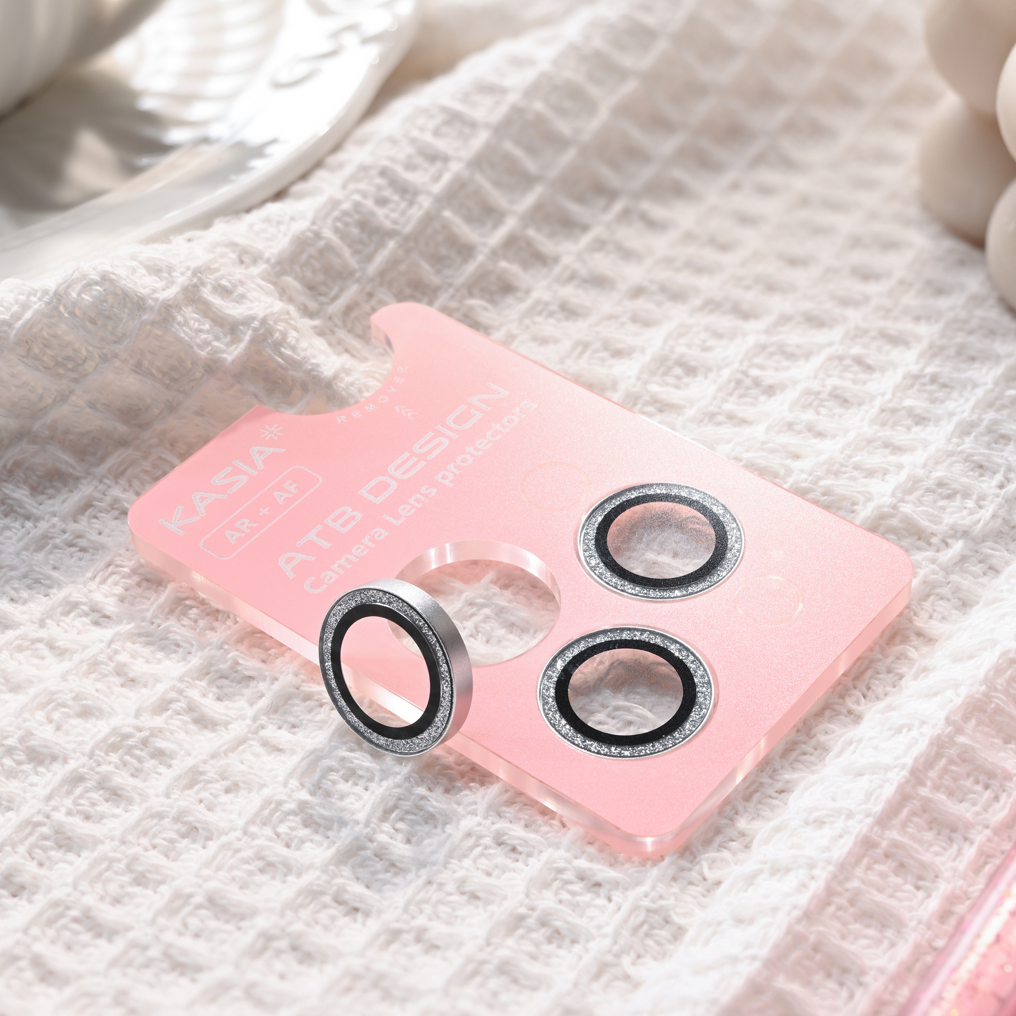 Skin sensitive narrow edge integrated lens sticker/with pink base plate QPL001