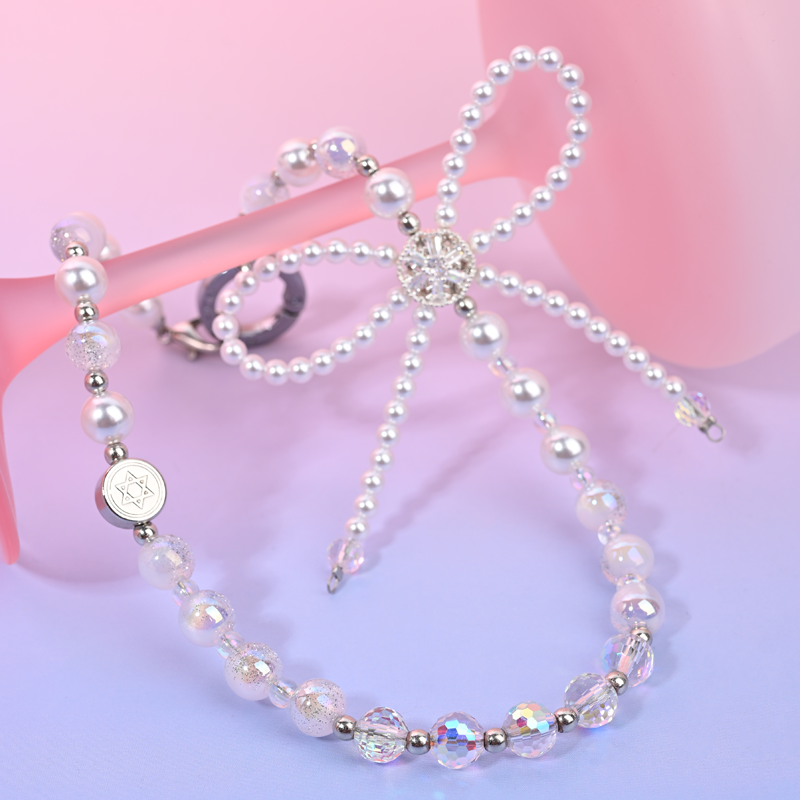 White bow bracelet MAB099-E