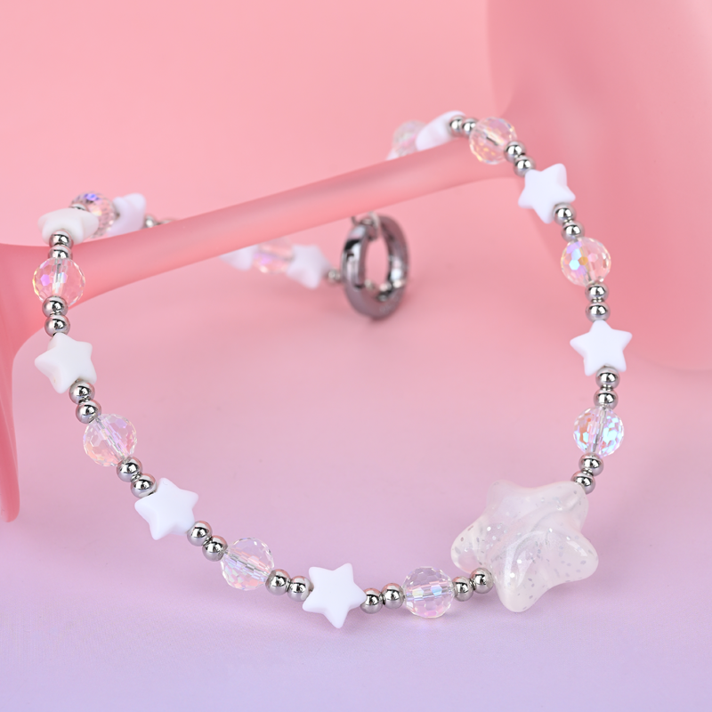 White sparkling stars MAB111-B