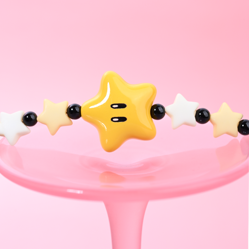 Acrylic star yellow MAB095-A