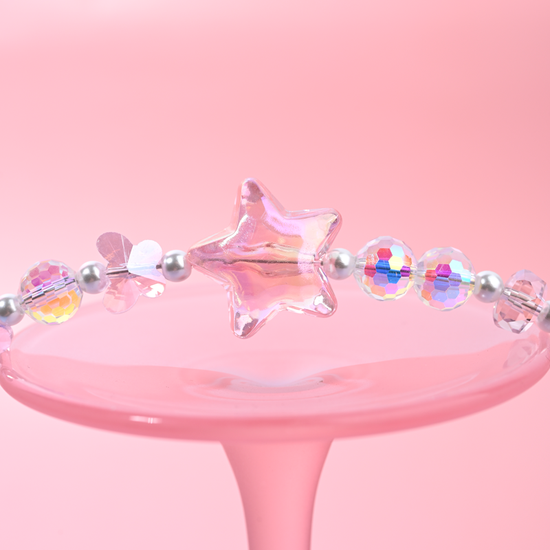 Transparent Pink Star MAB091-B
