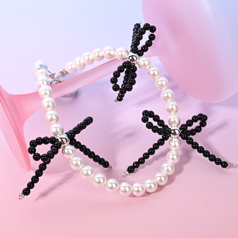 Black bow pearl MAB068-D