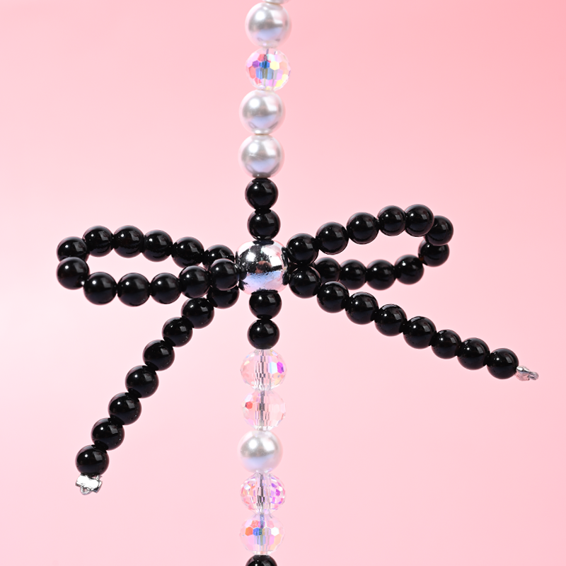 Black bow long chain MAB076-H