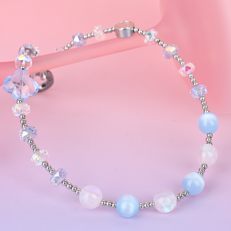 Blue Cat Eye Crystal MAB116-C