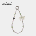 Transparent green bow MAB059-D