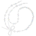 Dreamy Pearl Bow Long Chain-QAB149