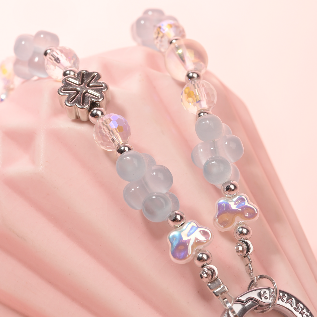 Grey Blue Pearl Bracelet QAB136