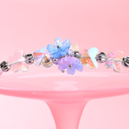 Aurora flower cluster light blue MAB078-F