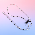 Black bow long chain MAB076-H