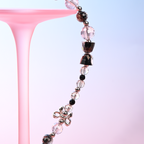 Black pink bow tie MAB025-D