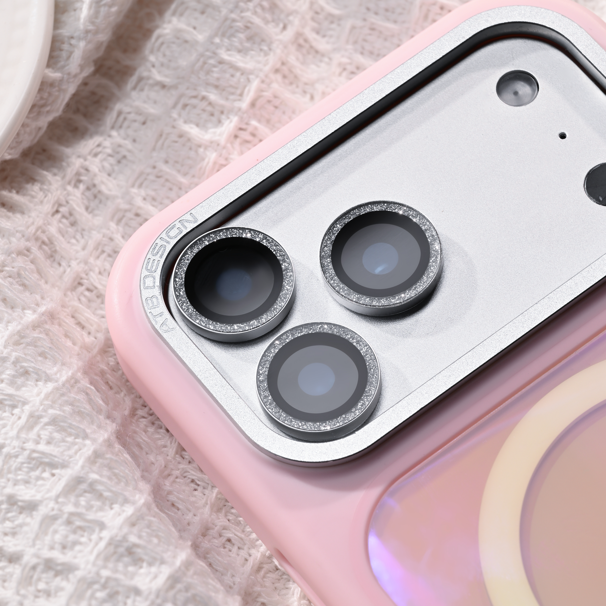 Skin sensitive narrow edge integrated lens sticker/with pink base plate QPL001