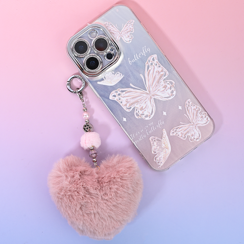 Pink heart-shaped bag hanging MAB103-I