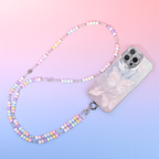 Pink and white star long chain MAB050-H