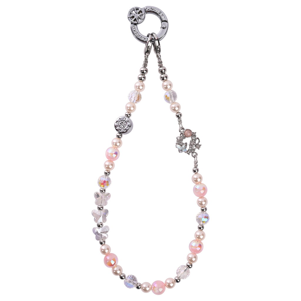 Pink ball flower wreath-QAB189