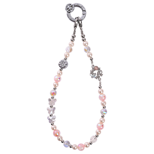 Pink ball flower wreath-QAB189