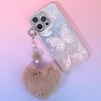 Khaki heart-shaped bag hanging MAB100-I