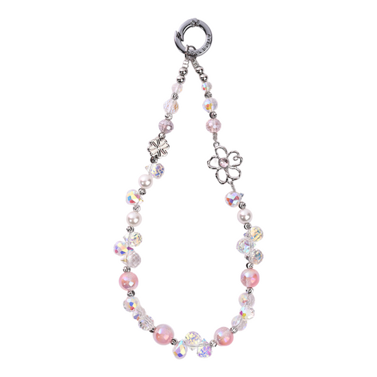 Pink shimmering big flower MAB040-F