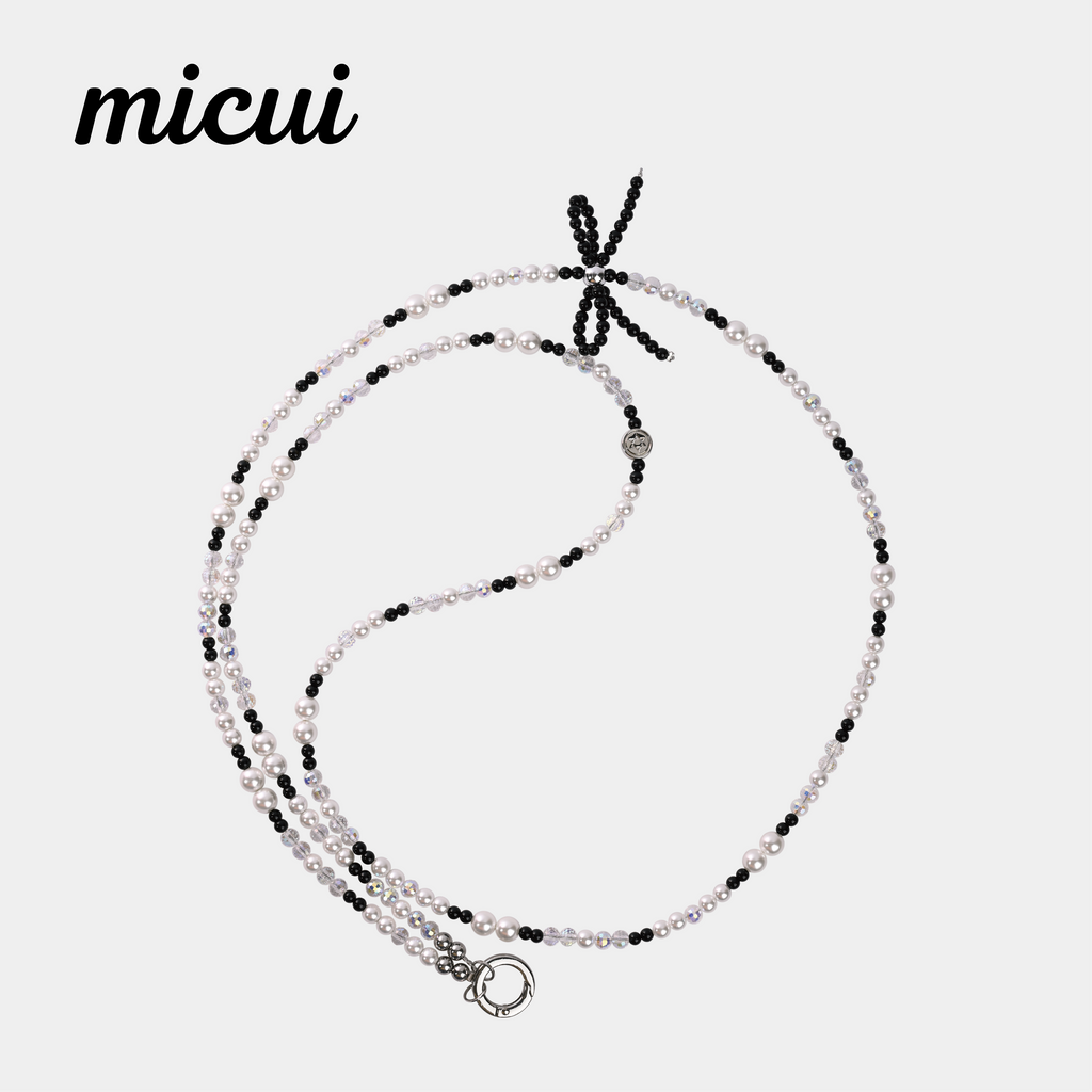 Black bow long chain MAB076-H