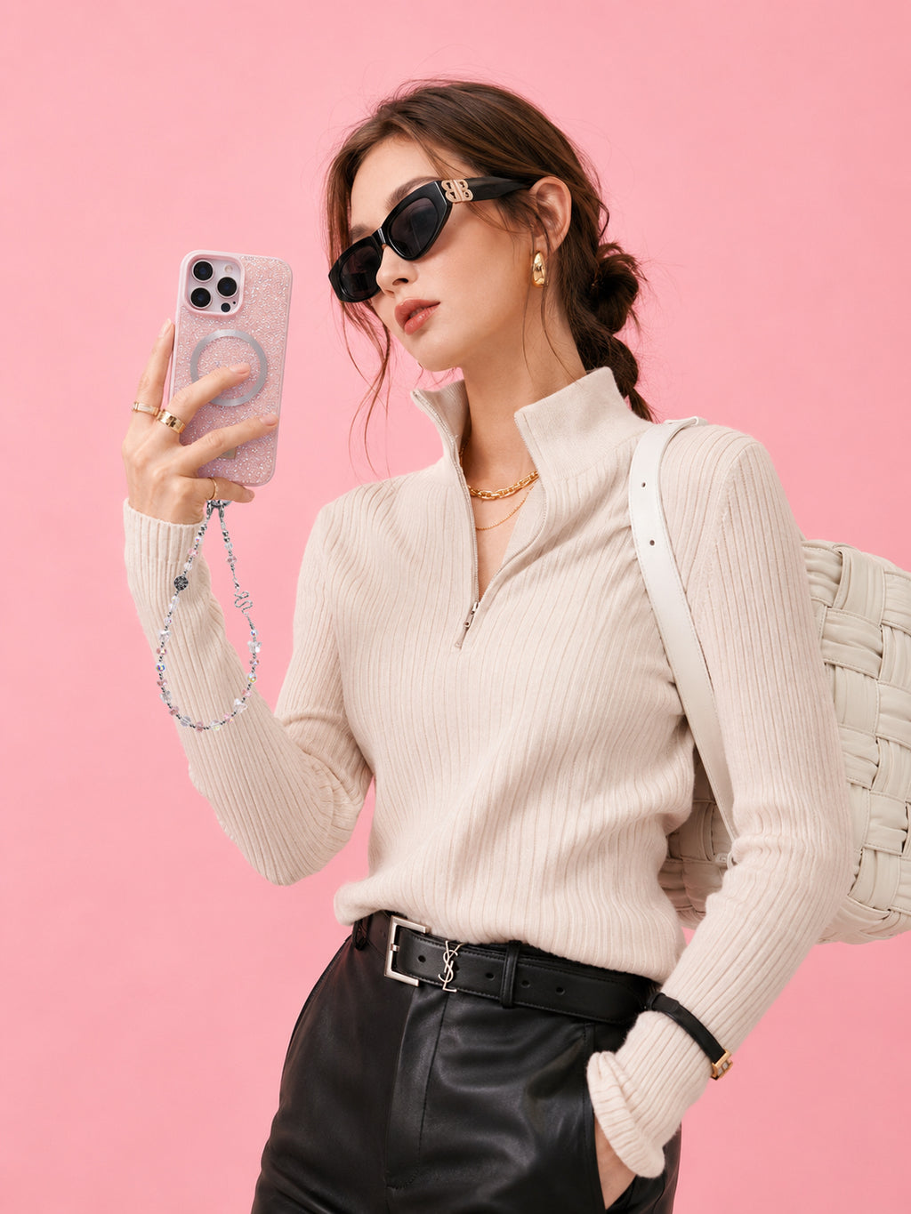 Pink Snake Crystal Luo-QAB192